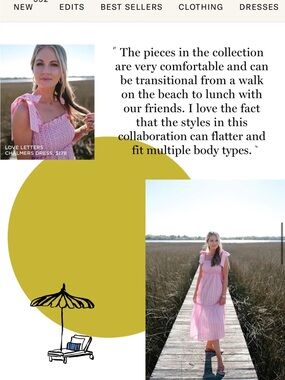 Tuckernuck Pink Eyelet Tie-Shoulder Midi Dress
